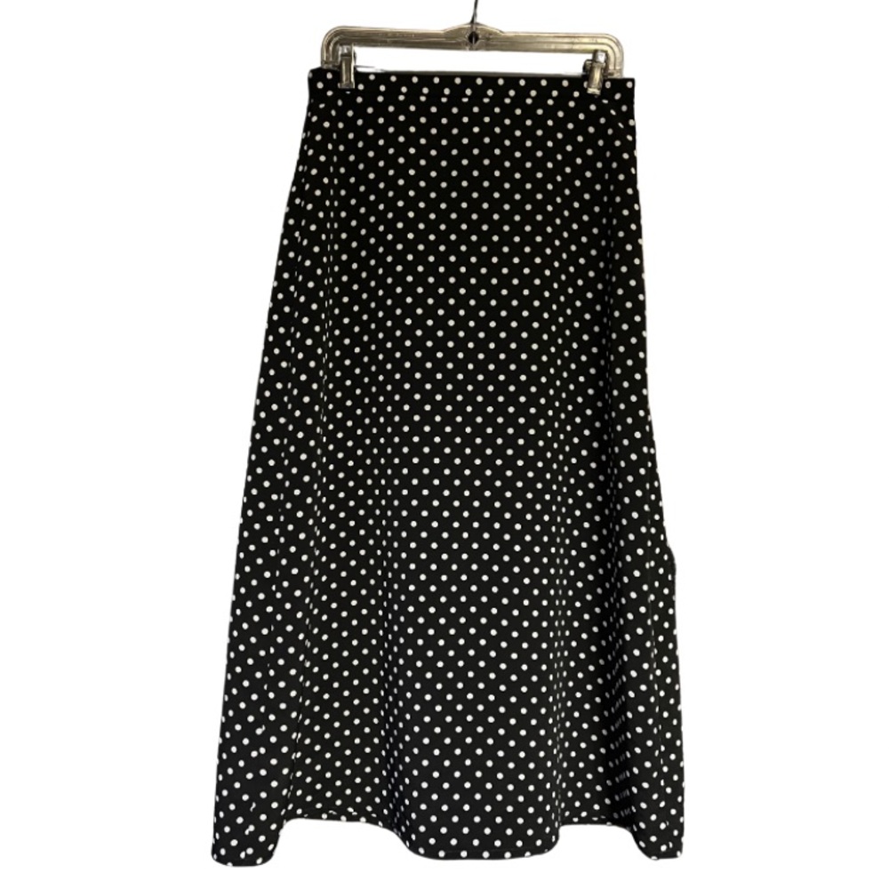 Katlyn O’Farrel Black and White Polka Dot A-Line Skirt
